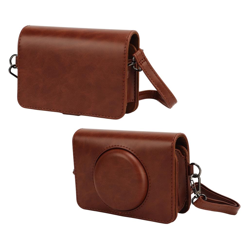 Protective Camera Case with Adjustable Shoulder Strap PU Leather Camera Carrying Bag for C210R Mini Shot2 Retro