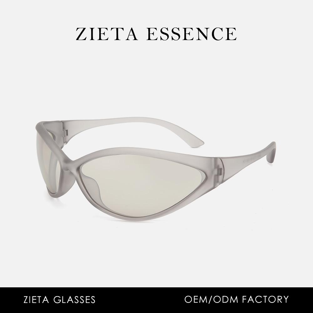 Street Punk Cat Eye Sunglasses Futuristic Runway Uv-Proof Sunglasses Glasses