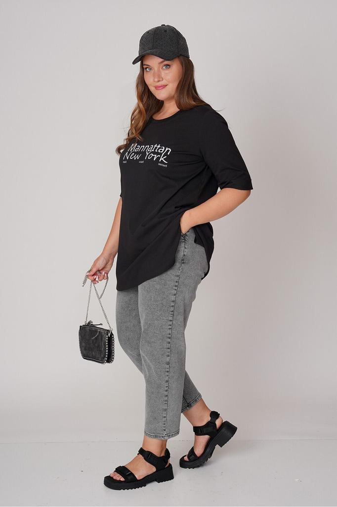 Women's Style Big Size T-Shirt Printed Cotton T-Shirt