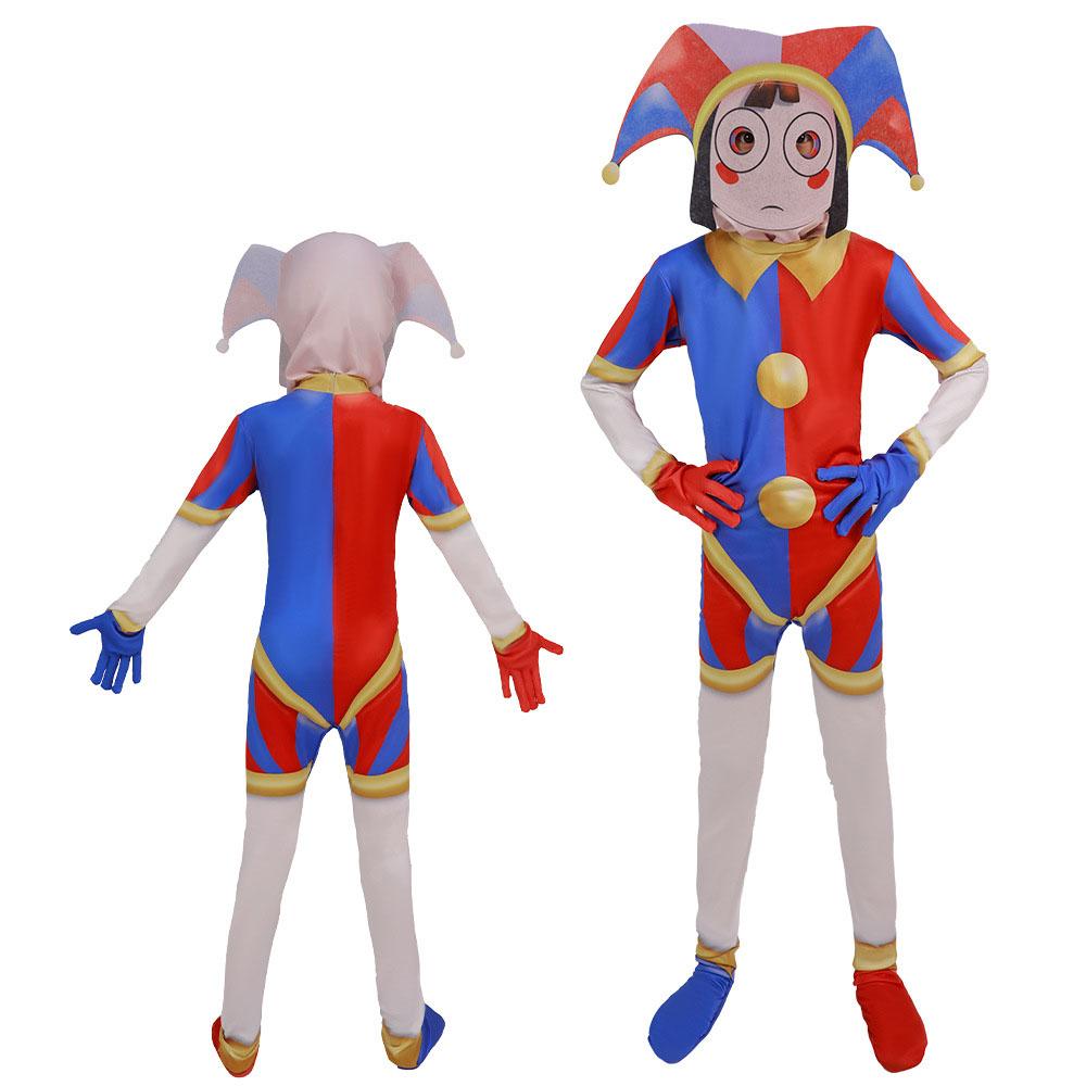 L'incredibile Circo Digitale Pomni Costume Cosplay 13 Stili Bambini Adulti Outfit da Clown Halloween Carnevale Tuta per Esibizioni sul Palco