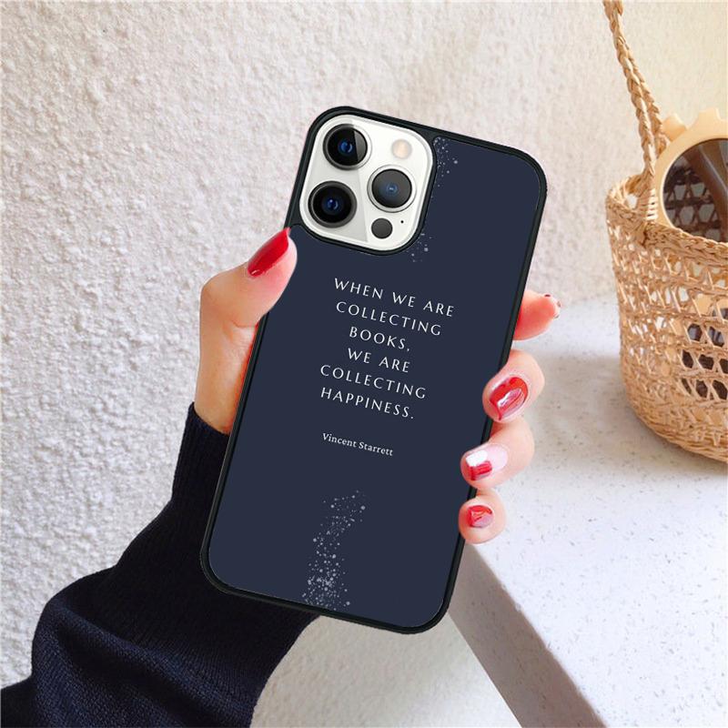 Read Books illustration Phone Case for iPhone 17 Air 16 15 14 12 13 PLUS 11 PRO MAX Back Cover Fundas Shell