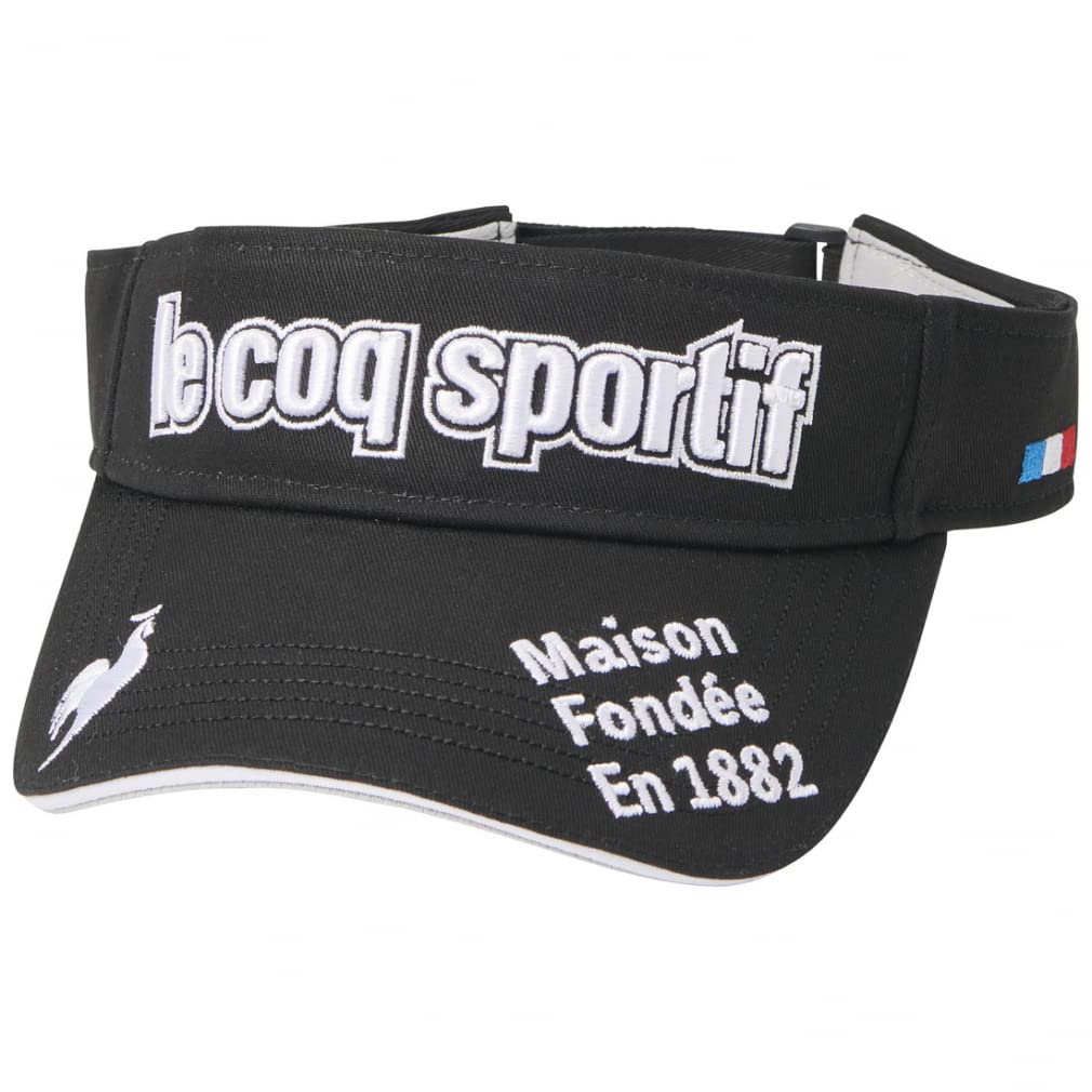 

Le Coq Sportif Golf UV UPF Standard Golf BK00 Free Size Visor, Protection, 30, Visor, QGBVJC50, Men s, (Black),