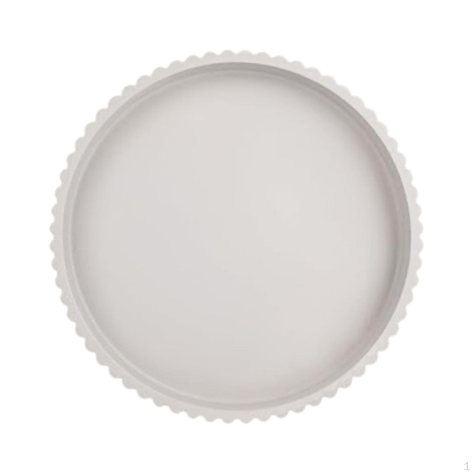 

Wooden Serving Tray Wood Platter 28cm Bathroom Decor Round Dinner Plate Decorative for