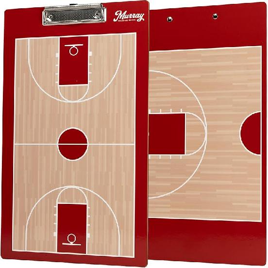 Murray Sporting Goods Basketball Team Colors Dry Erase Coaches Clipboard красный