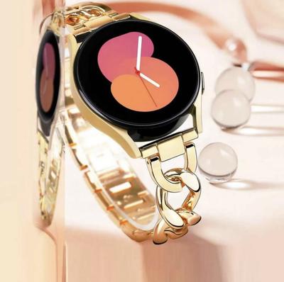 Neues Luxus-Metallarmband Gliederarmband für Samsung Galaxy Watch 7 FE 5 Pro 4 6 klassisches Band 44mm 40mm Sportarmband