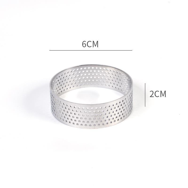 

Круглая форма из нержавеющей стали для тарталеток, тарталеток, муссов, печенья, кондитерских изделий, круглая форма для пирога, кухонный инструмент для выпечки