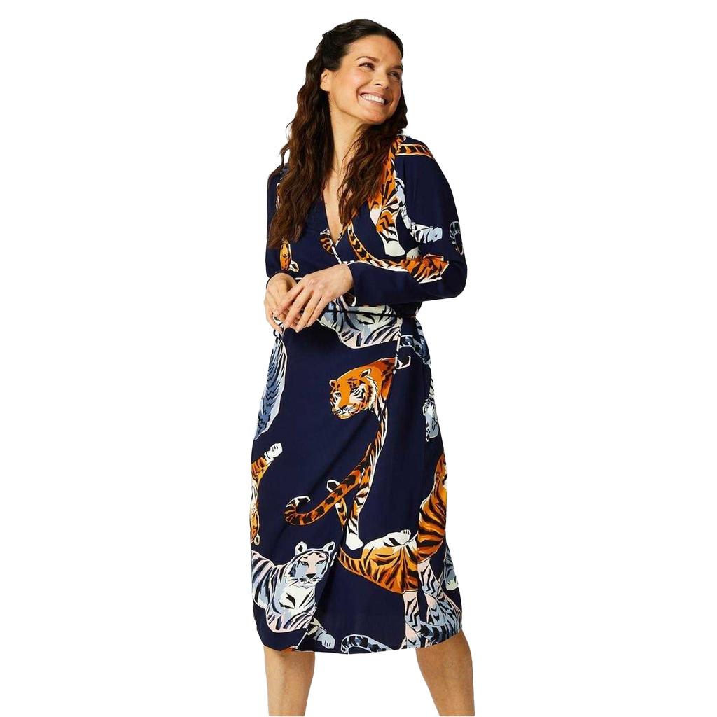 Biba Womens/Ladies Tiger Print Wrap Dress