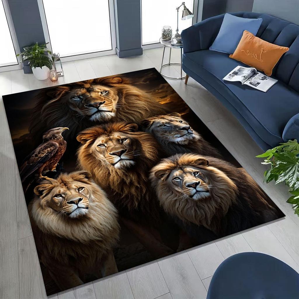 27 Style Wild Animal Lion Beast Cartoon Rug for Bedroom Living Room Sofa Home Doormat Decor, Large Kid Play Non-slip Floor Mat
