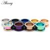 New 2pcs Colorful Anodized Stainless Steel Screw Fit Ear Flesh Tunnel Earring Plug Expander Body Jewelry Piercing Earlet Gauges