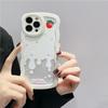Custodia carina trasparente con onde ricce per iPhone 12 11 13 14 Pro Max 7 8 Plus X Xr Xs Se 2022 2020 Bumper antiurto Estetico