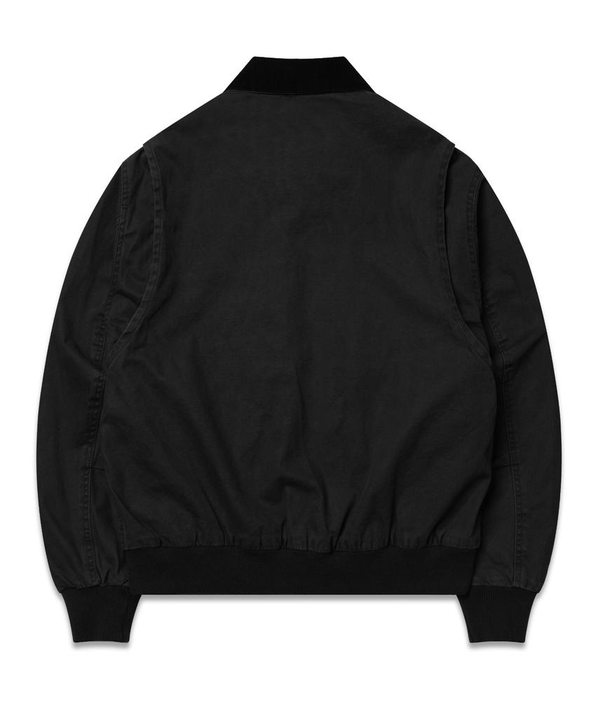 GRAYBLVD Colt Collar Work Jacket (Black)