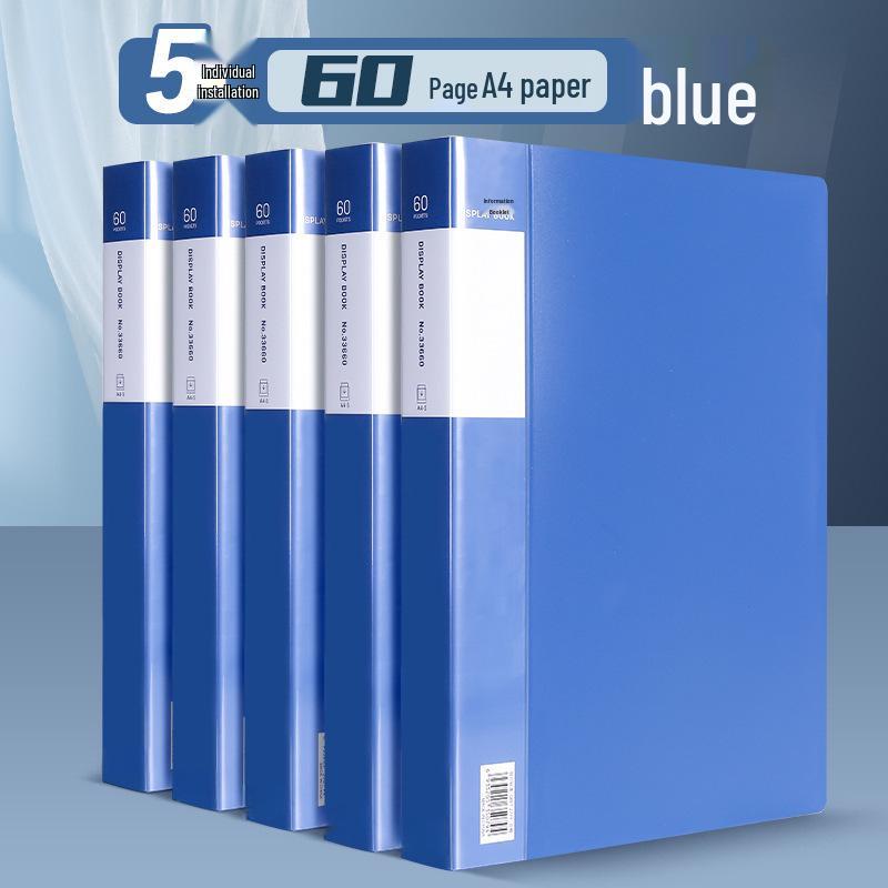 A4 Transparent Document Holder - Office File Folder & Test Paper Storage Clip