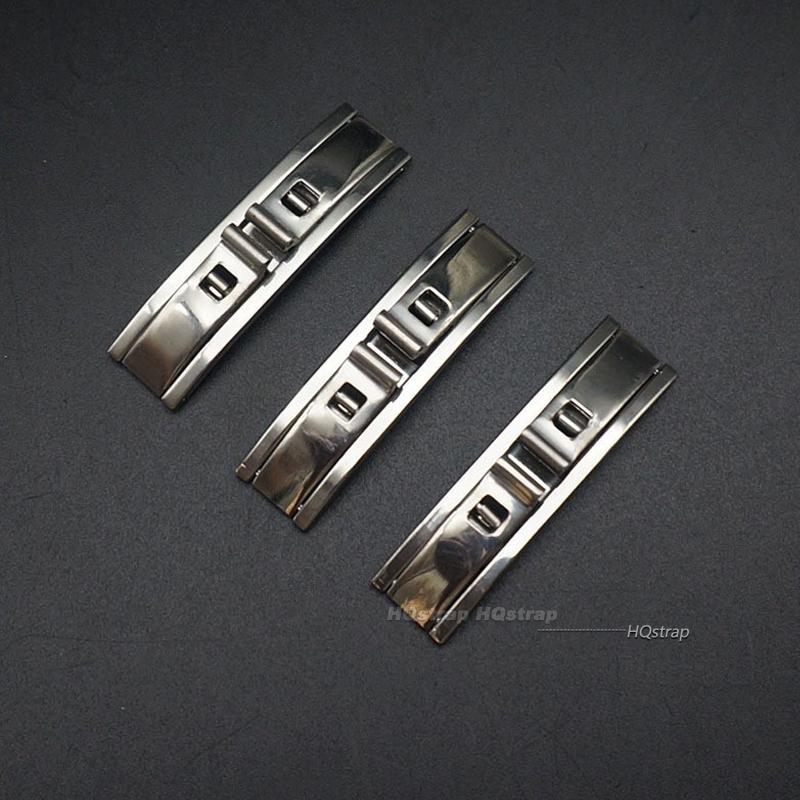 Butterfly Watch Buckle 3mm 4mm 5mm 6mm Stainless Steel Double Pull Folding Clasp Watch Strap Buttons Watchband Buckles