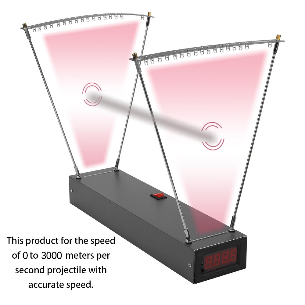 Velocimetry Speed Measuring Instrument Bow Velocity Measurement Tool Aluminum Alloy Professional E9900 X