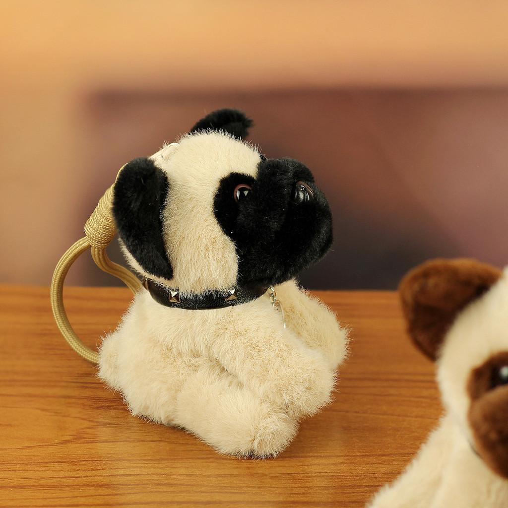 Plush Dog Keychain Cute Bear Dog Phone Charm With Pp Cotton Filling For Kids And Adults