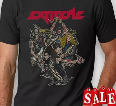 Extrémní rocková kapela Tričko černé Krátký rukáv Všechny velikosti S5XL Unisex Tričko