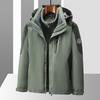 Tuta Assalto Outdoor da Uomo 3-in-1 Staccabile Autunno e Inverno Ciclismo Antivento Impermeabile Giacca Tuta da Sci