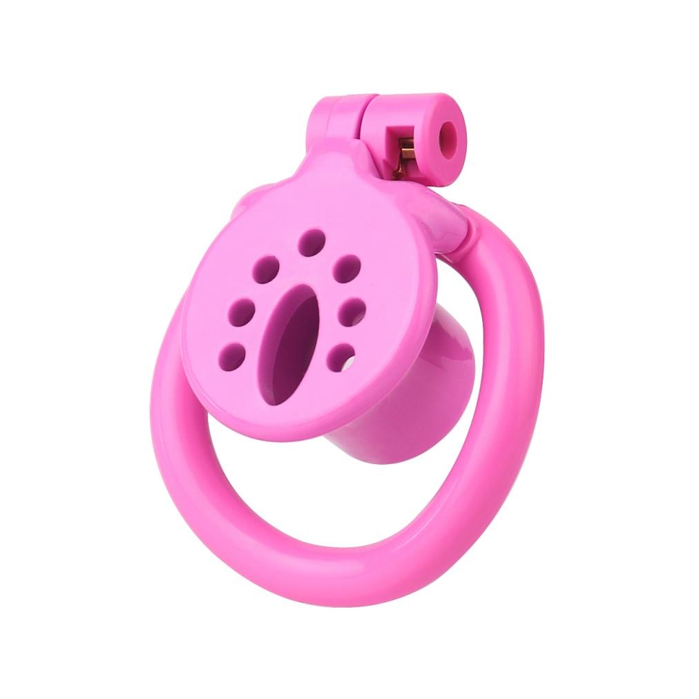 FRRK Flat Chastity Device with Mesh Hole Male Penis Lock Cock Cage Negative Chastity Cage BDSM Penis Bondage Lock Sex Toys