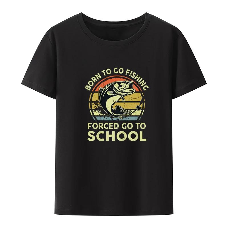 Funny Tshirt Funny Born To Go Bass Fishing-Shirt Kid Boy ... S