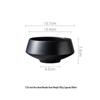 Meiguang Frosted Black Ceramic High-Footed Tableware Set: Rice, Soup & Noodle Bowls, Salad Bowls, Western Plates.