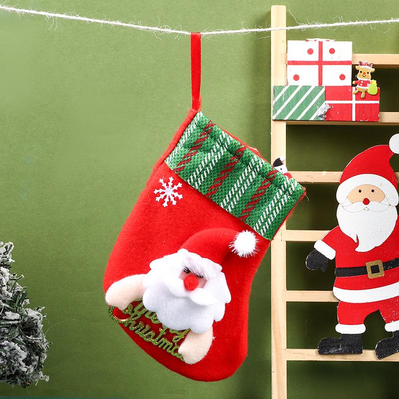 Christmas Cartoon Santa Letter Stockings for Children's Gifts & Candy