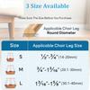 24 Pcs Chair Leg Floor Protectors for Hardwood Floors Silicone Covers Felt Pads Furniture Leg Caps Anti-Scratch Reduce Noise Fit 14-40mm