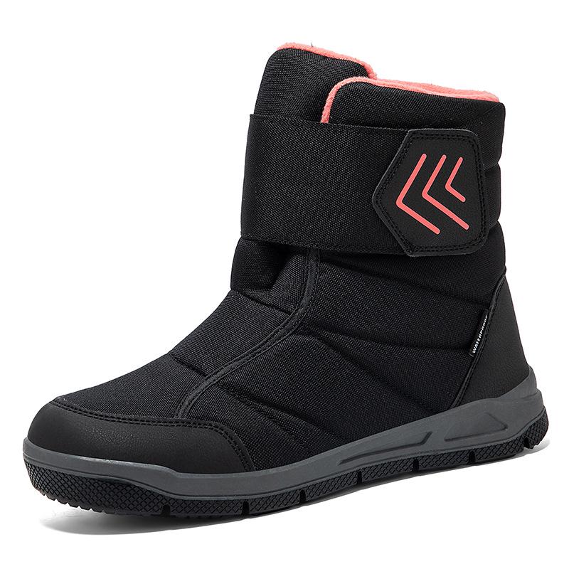 Thickened Warm Couples' Plus Velvet Hiking Snow Boots - Large Sizes for Men & Women