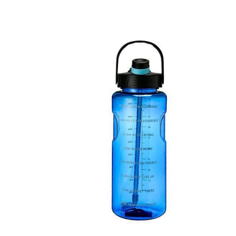 Super-large Capacity Water Cup  Student Outdoor Sports and Fitness  Shock-resistant and High-temperature Resistant Water Bottle 1.1L синий