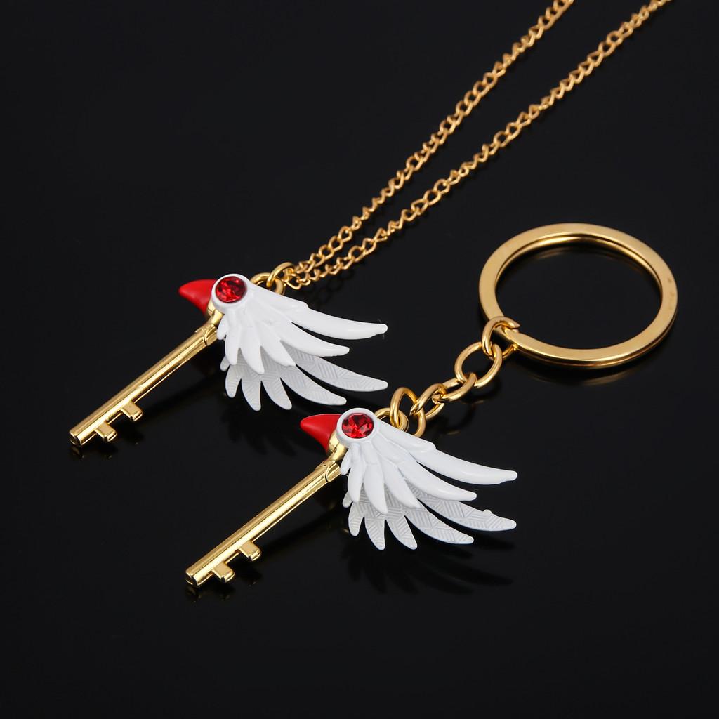 Cardcaptor Sakura Bird Head Magic Wand Necklace With Alloy Pendant For Cosplay Fans