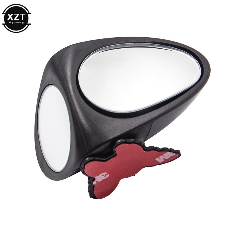 Вращающееся на 360 градусов 2 боковое автомобильное выпуклое зеркало для слепых зон — фото 9