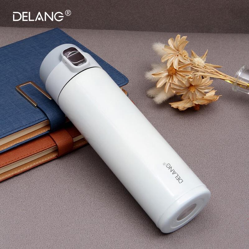 DELANG 480ml 304 Stainless Steel Insulated Pop-up Mug