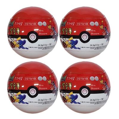 Pokemon Kids Calcium Chews 4 Stück Schokoladen-Calcium-Kaugummi
