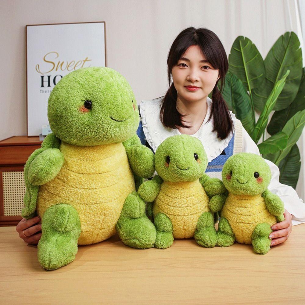 Stuffed Simulated Tortoise Plush Toy Fluffy Animal Sea Turtle Pillow  Kids Birthday Christmas
