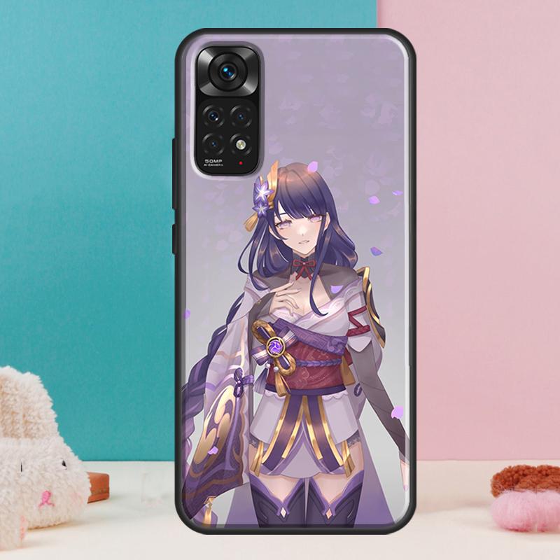 Baal Genshin Impact Game Case For Xiaomi Redmi Note 14 13 Pro 12 11 9 10 9S 10S 11S 12S Redmi 14C 13C 10C 12C Cover