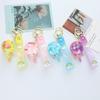 Acrylic Oil-Filled Lollipop Keychain Pendant for Women - Exquisite Car or Bag Charm Gift