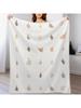 Middle Fingers With Colored Nails Throw Blanket Cute Plaid Tourist Blankets For Bed Soft Big Blankets