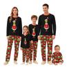 Weihnachtstag Drucke Familie Passend Langarm Tops+Hosen Set Familie Passende Sets