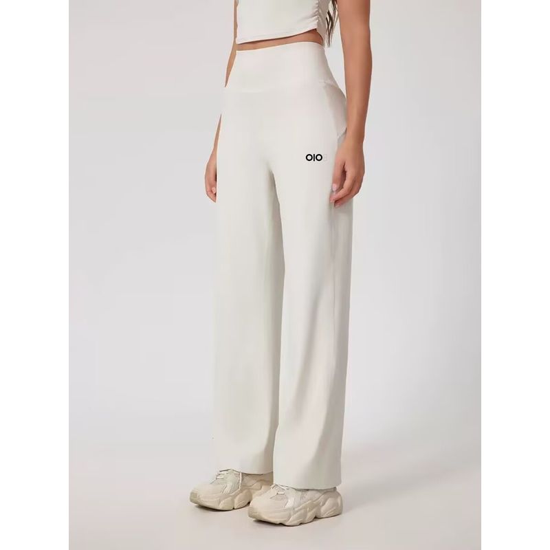 Oiob Casual Sports Pants Female All Year Round Loose High Waist Loose Pants Yoga Fitness Drape Quick-Drying Straight-leg Long Pants