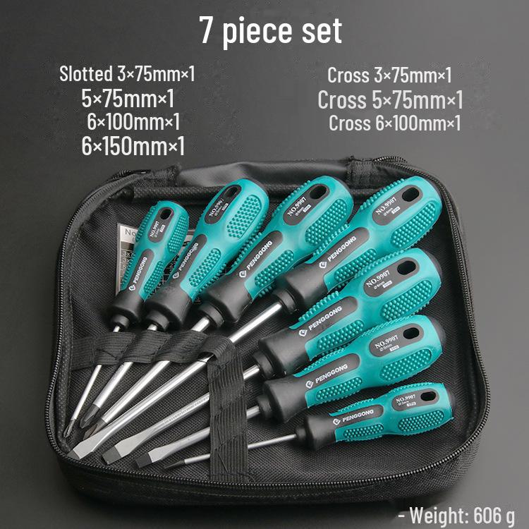 Screwdriver Set with Tape Packaging for Home Repair Tools
