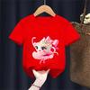 T-shirt Meme Rosa Italian Brainrot per Ragazze Estate Cotone Stampa Ballerina Cappuccino Top Magliette Streetwear Outfit