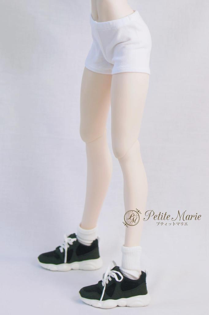 Petite Marie DD Length Fitness Daily Casual 60cm BJD Doll Clothes 1/3 Compatible, 1/4 Leggings, White, Spats, Pants, Leggings, Pants, Pants, Doll,