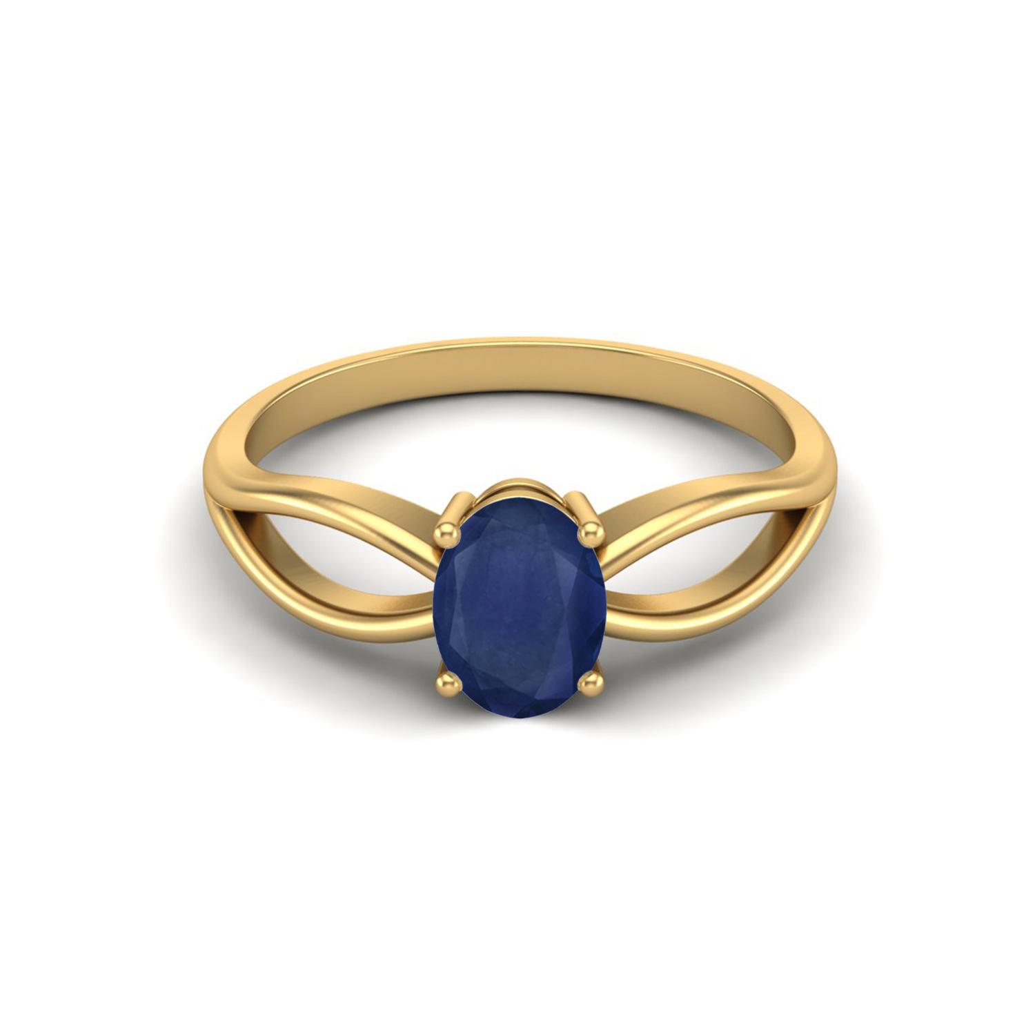 7X5mm Oval Blue Sapphire 925 Sterling Silver Gold Vermeil Women Wedding Solitaire Celtic Ring
