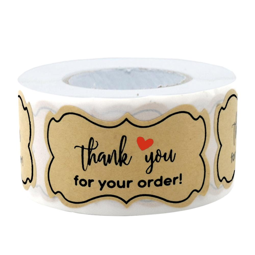 50-250Pcs High-Quality Kraft High-Quality Thank High-Quality You High-Quality For High-Quality Your High-Quality Order High-Quality Sticker