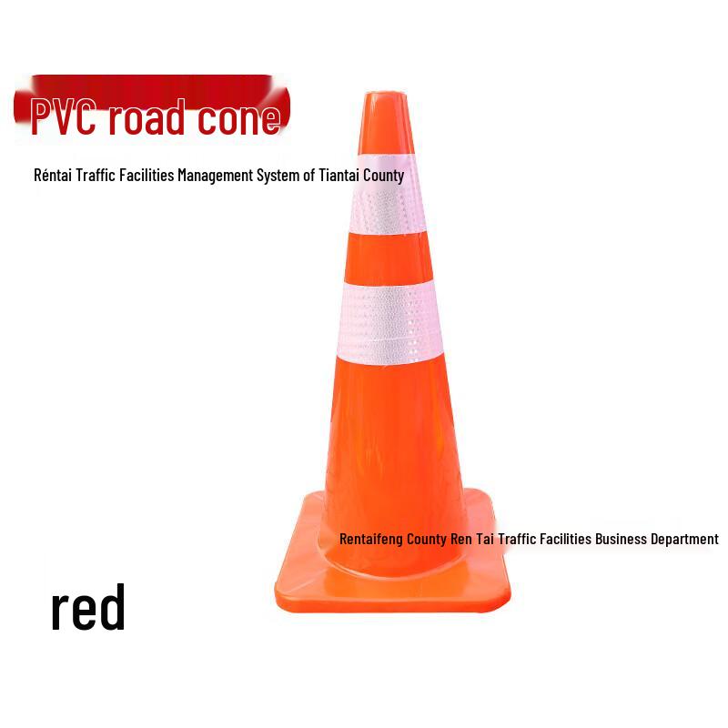 70cm Red Reflective Traffic Cones (10-Pack)