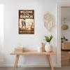 Vintage Funny Western Cowboy Bathroom Metal Sign Aim Like A Cowboy Wall Art Humor Toilet Decoration for Guest Bathroom Restroom