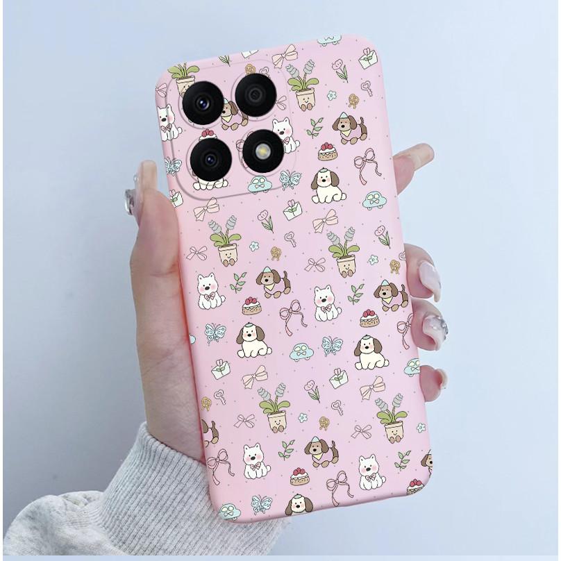 For Huawei Honor X8a Case HonorX8a Soft TPU Silicone Cover Cute Cartoon Panda Phone Case For Honor X6a HonorX6a Plus Coque Funda