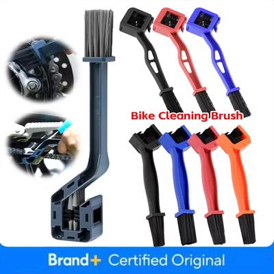 Motorcycle Cleaning Brush Bike Chain Scrubbing Brush Motorcycle Chain Maintenance Cleaning Brush for Road Mountain Bike Amagi