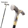 Golden Black Flowing Lines Luxury Fashion Cosplay Walking Stick Party Decorative Cane Elegant Crosier Knob Walking Stick 92cm