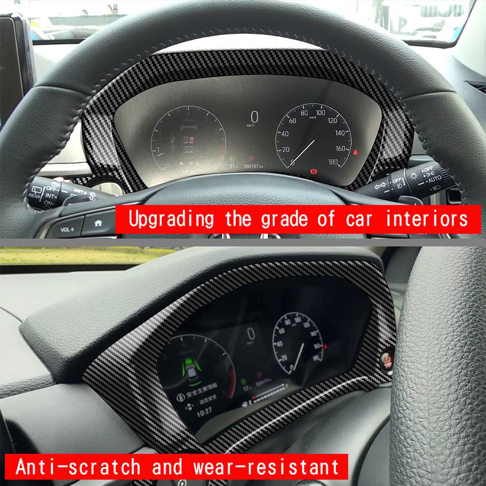 Pentru Honda WR-V WRV 2024 2025 ABS Carbofiber Instrument Panou de Afișaj Bord Metru Panou Decor Acoperire Autocolant Accesorii Auto