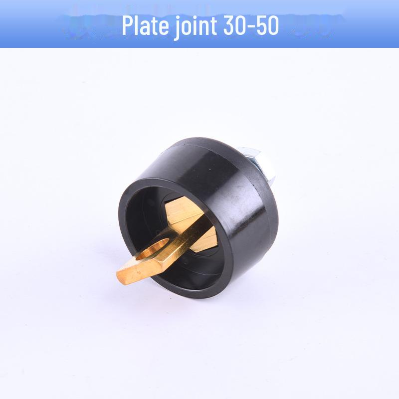 European Style All-Copper Welding Machine Quick Connector Plug DJK10-25 35-50